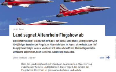 Unsere Haltung zur Flugshow Altenrhein