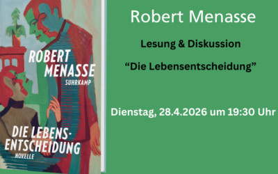 Lesung und Diskussion mit Robert Menasse